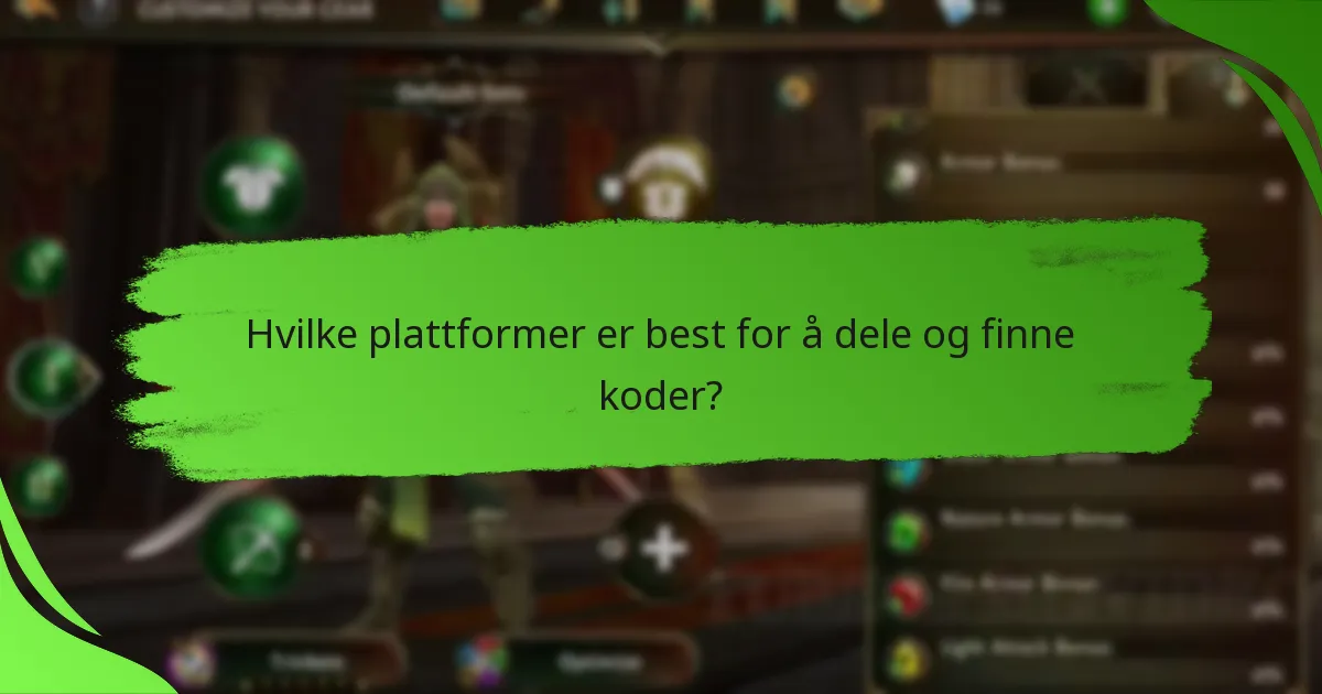 Hvilke plattformer er best for å dele og finne koder?