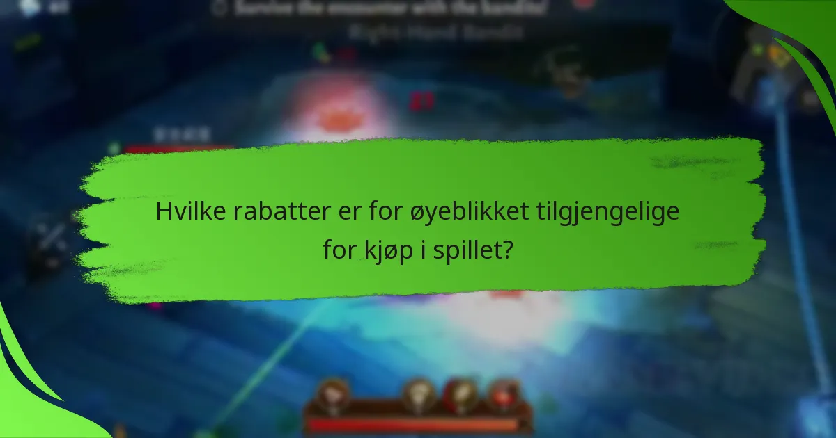 Hvilke rabatter er for øyeblikket tilgjengelige for kjøp i spillet?