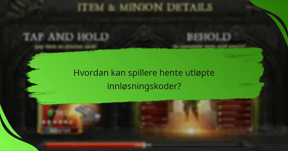 Hvordan kan spillere hente utløpte innløsningskoder?
